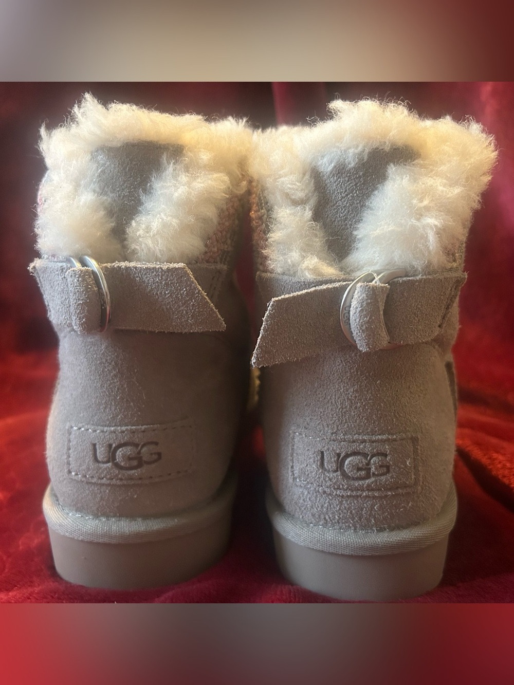 Ugg Women's Classic Mini Taslyn Bootie In Light Grey Size 7 NWOT
